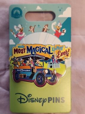 Disney Yellow & Blue 'Most Magical Day Ever!' Enamel Pin